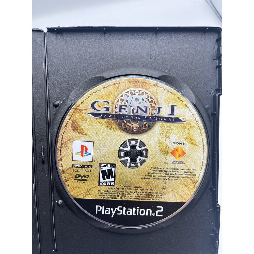 Genji Dawn of the Samurai Playstation 2 PS2 - Disc Only Tested